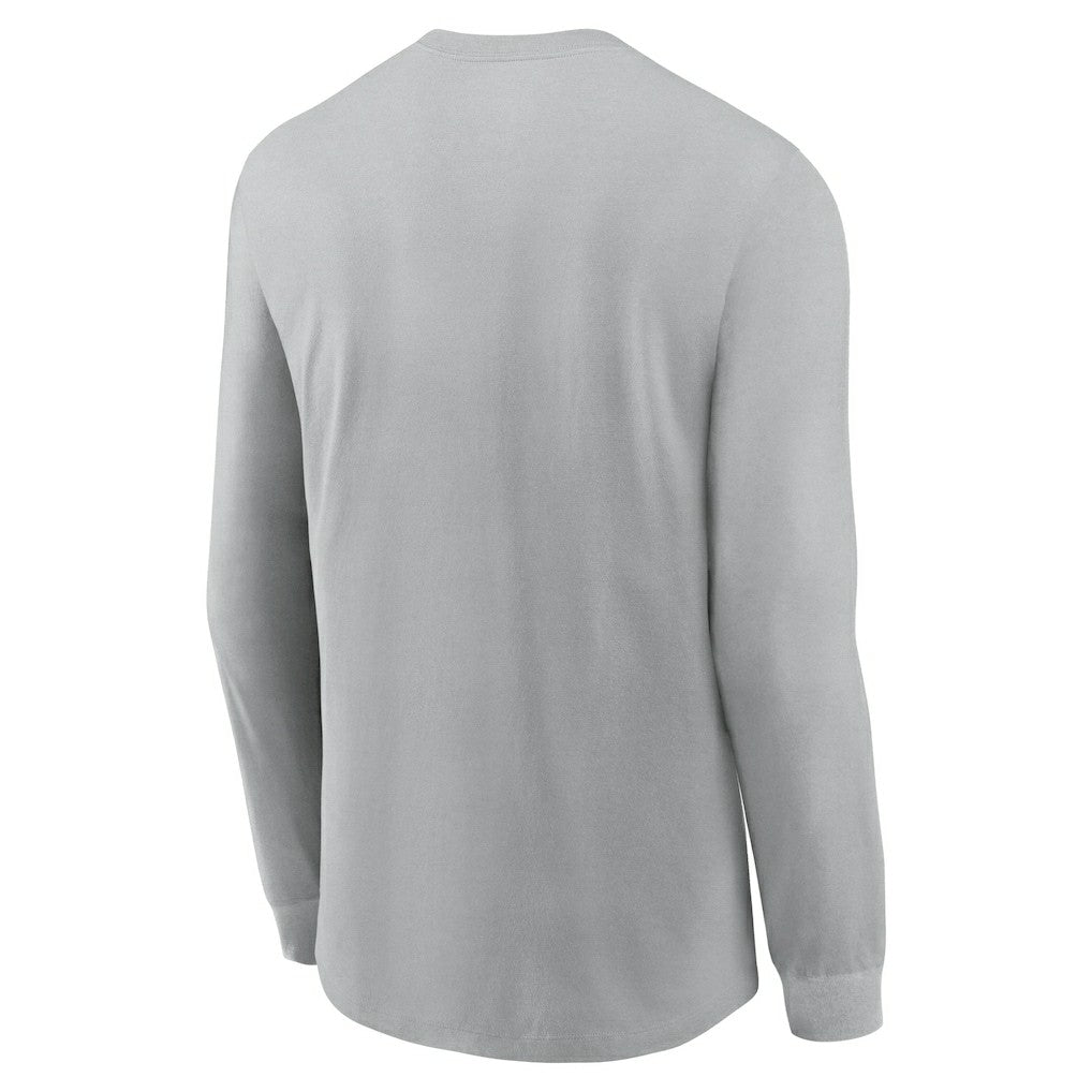 Arizona Cardinals Sideline Infograph Lock Up Performance Long Sleeve T-Shirt - Gray - Nike