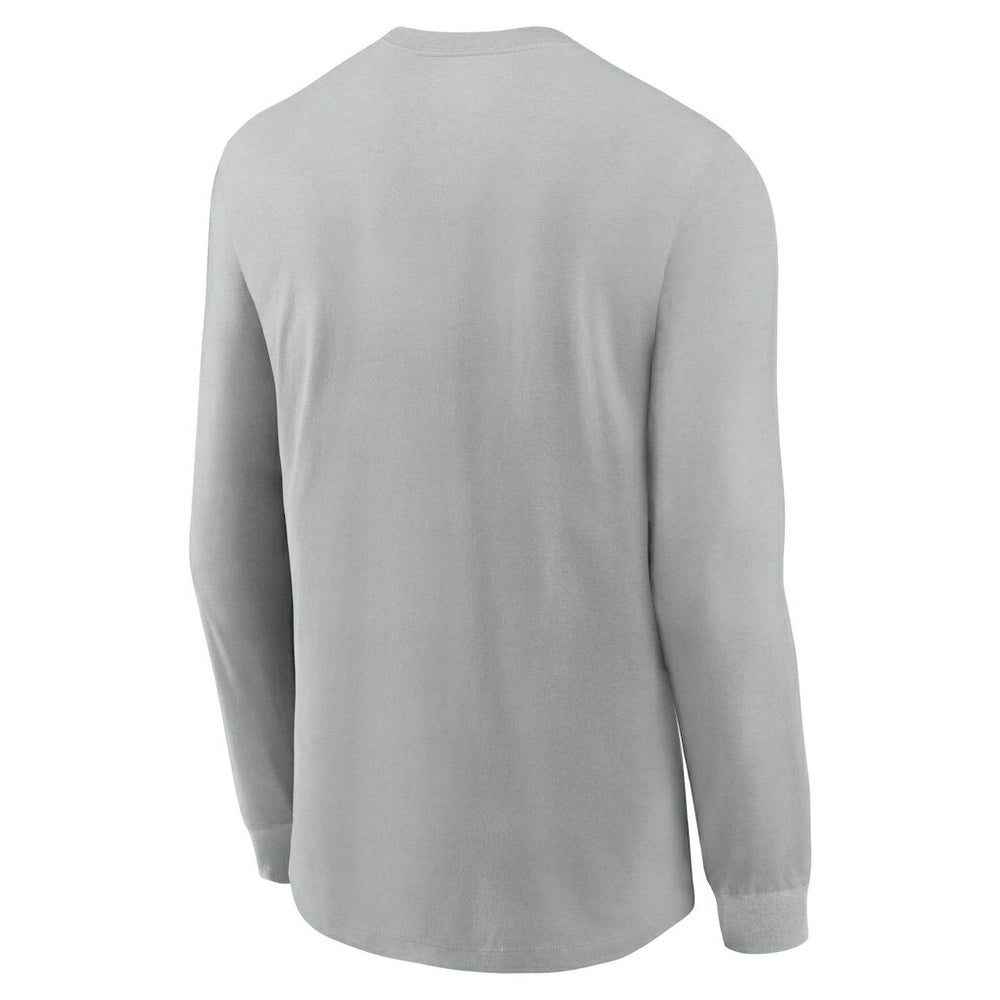 Arizona Cardinals Sideline Infograph Lock Up Performance Long Sleeve T-Shirt - Gray - Nike