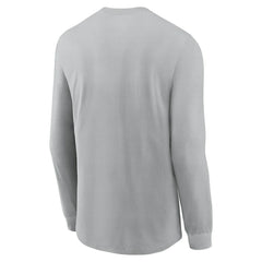 Arizona Cardinals Sideline Infograph Lock Up Performance Long Sleeve T-Shirt - Gray - Nike
