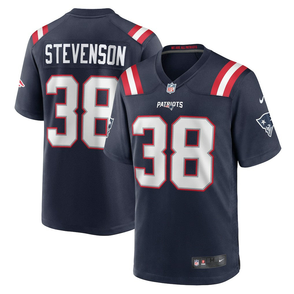 Rhamondre Stevenson New England Patriots Game Jersey - Navy - Nike