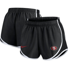 San Francisco 49ers Women's Plus Size Logo Performance Tempo Shorts - Charcoal - Nike