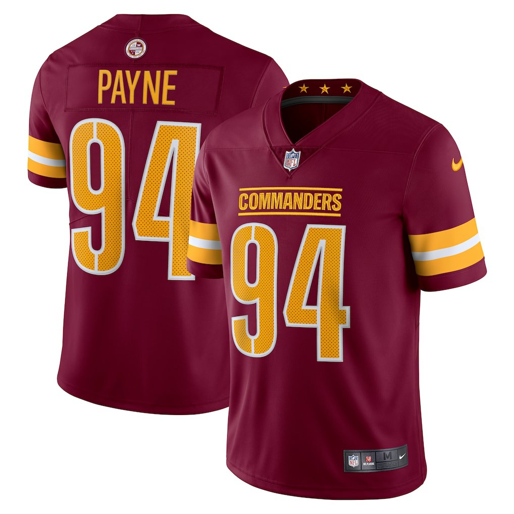 Da'Ron Payne Washington Commanders Vapor Limited Jersey - Burgundy - Nike