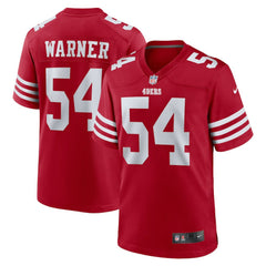 Fred Warner San Francisco 49ers Team Game Player Jersey - Scarlet - Nike