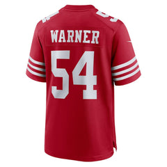 Fred Warner San Francisco 49ers Team Game Player Jersey - Scarlet - Nike