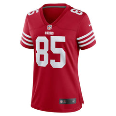 George Kittle San Francisco 49ers Women's Team Game Player Jersey - Scarlet - Nike