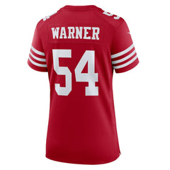 Fred Warner San Francisco 49ers Women's Game Player Jersey - Scarlet - Nike