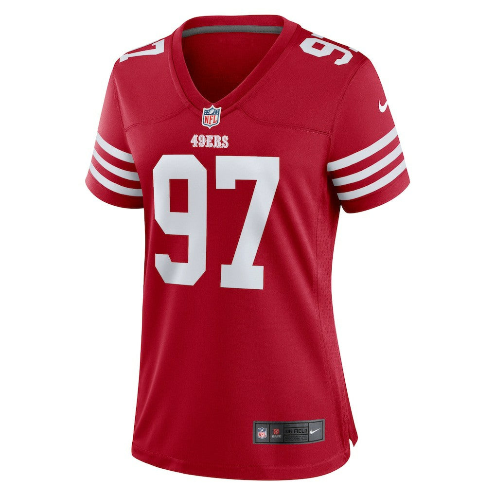 Nick Bosa San Francisco 49ers Women's Team Game Player Jersey - Scarlet - Nike