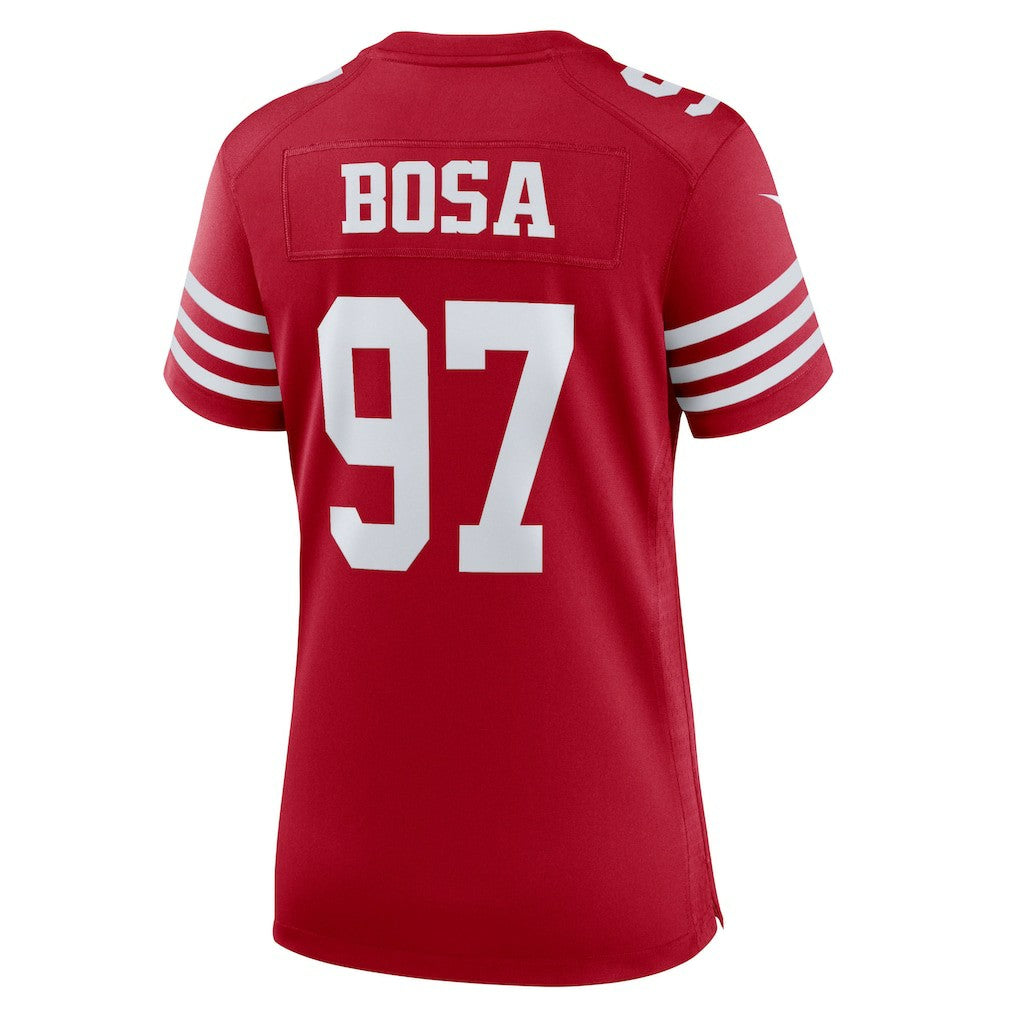Nick Bosa San Francisco 49ers Women's Team Game Player Jersey - Scarlet - Nike