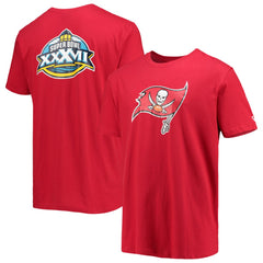 Tampa Bay Buccaneers New Era Patch Up Collection Super Bowl XXXVII T-Shirt - Red - NFL
