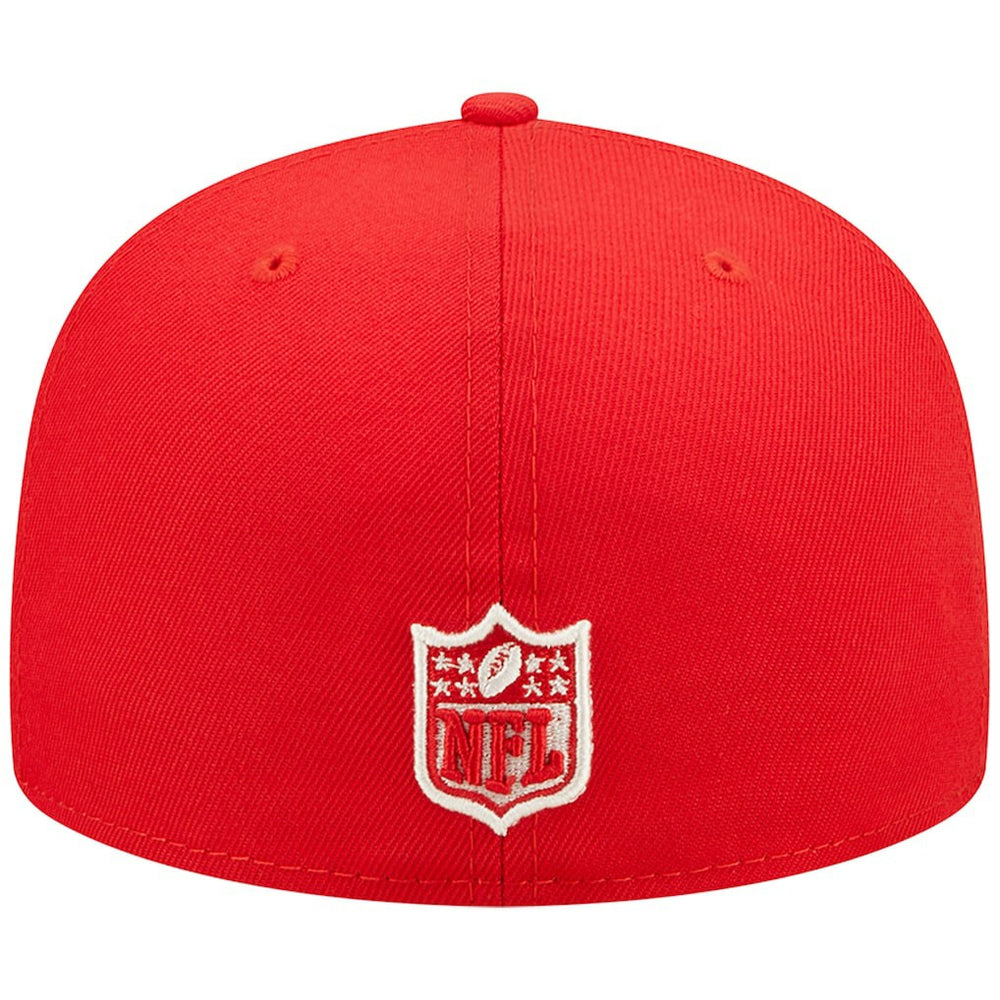 Kansas City Chiefs New Era Super Bowl IV Pop Sweat 59FIFTY Fitted Hat - Red - NFL