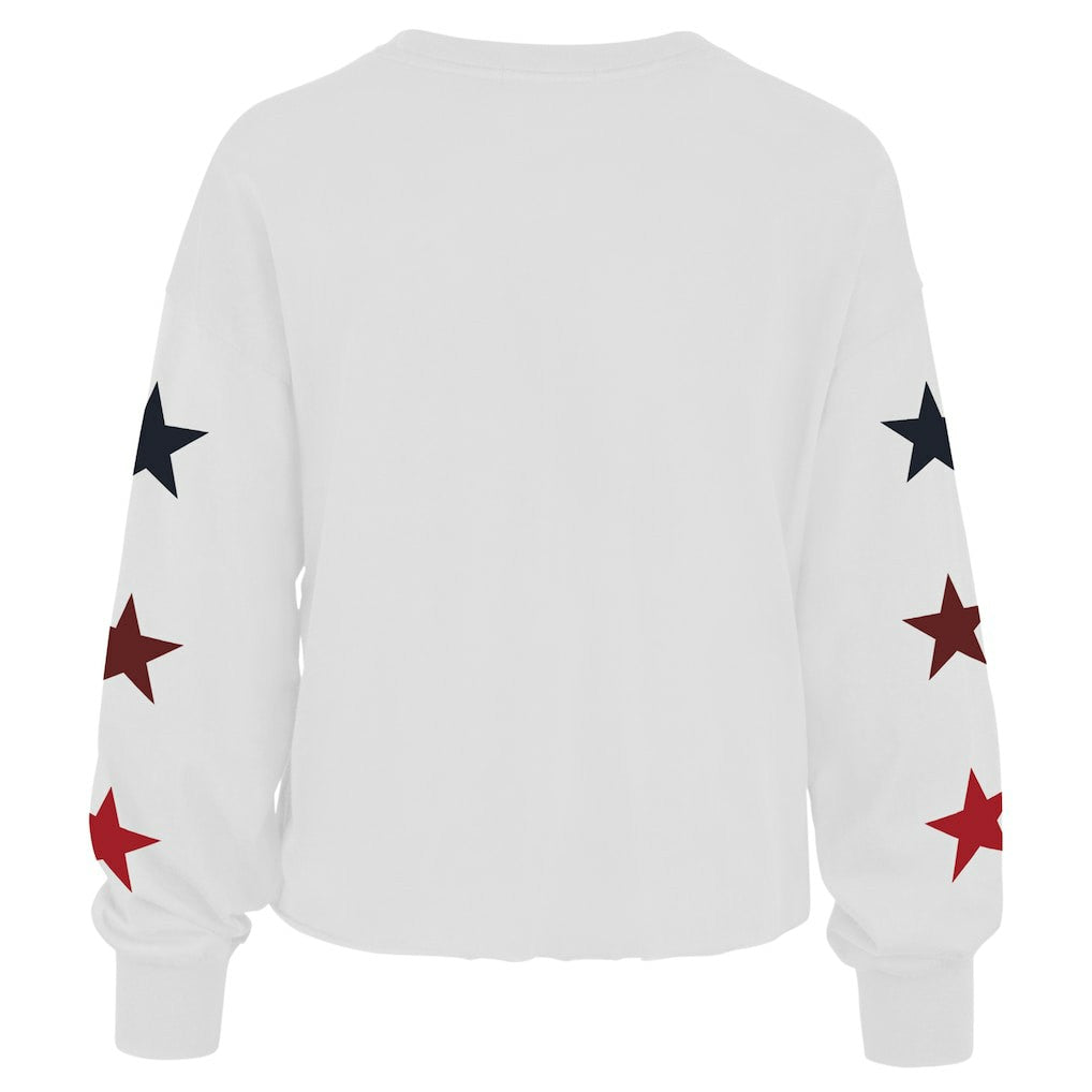 47 brand Brooklyn Nets '47 Women's 2021/22 City Edition Call Up Parkway Long Sleeve T-Shirt White