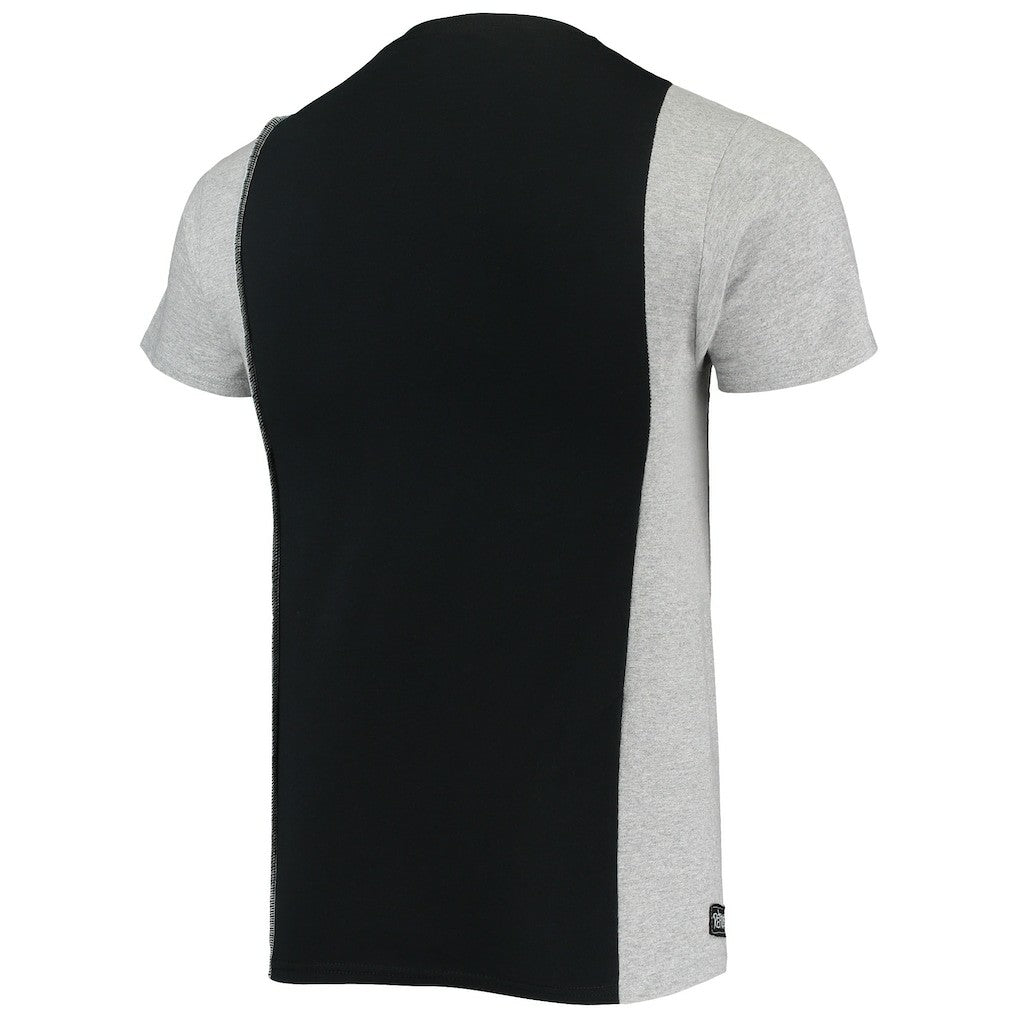 Indianapolis Colts Refried Apparel Sustainable Split T-Shirt - Black/Heathered Gray - NFL