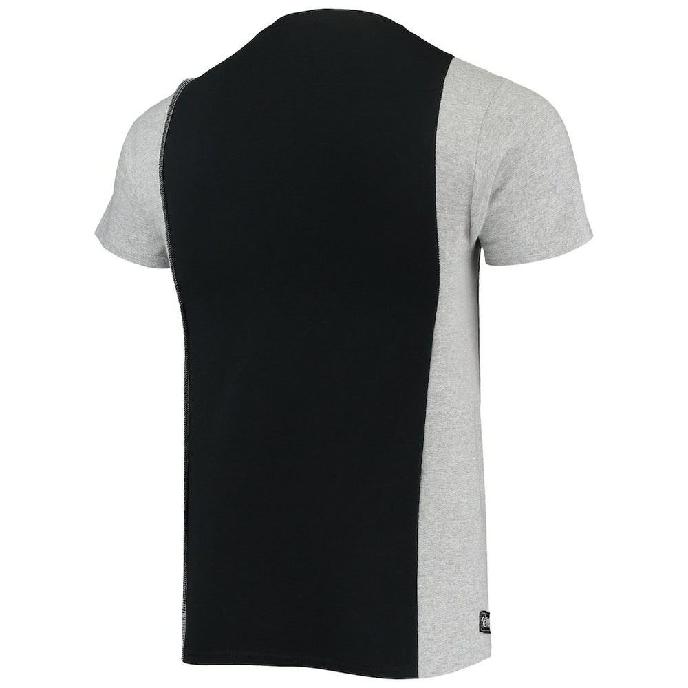 Indianapolis Colts Refried Apparel Sustainable Split T-Shirt - Black/Heathered Gray - NFL