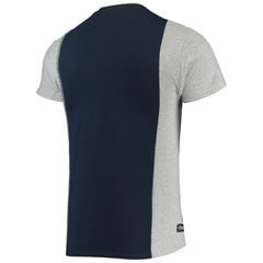 New England Patriots Refried Apparel Sustainable Split T-Shirt - Navy/Heathered Gray - NFL