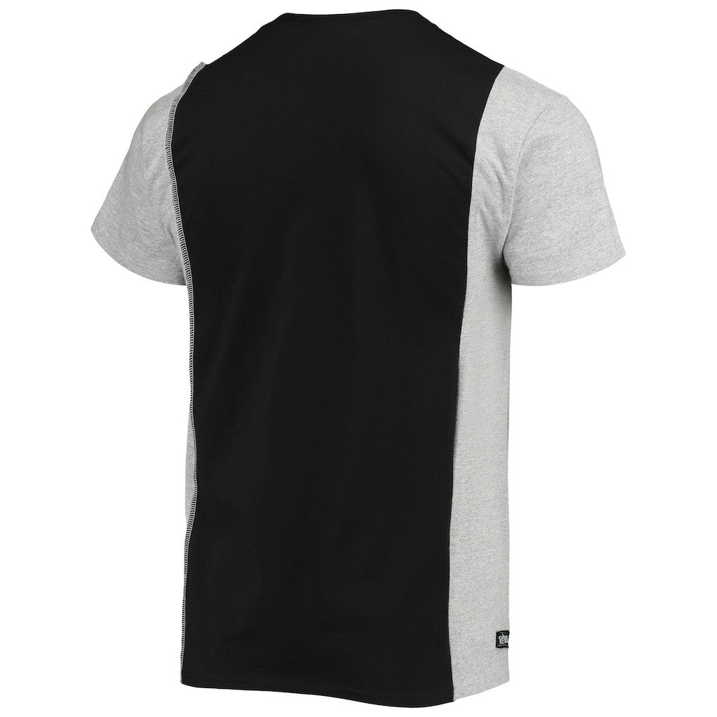 San Francisco 49ers Refried Apparel Sustainable Split T-Shirt - Black/Heathered Gray - NFL