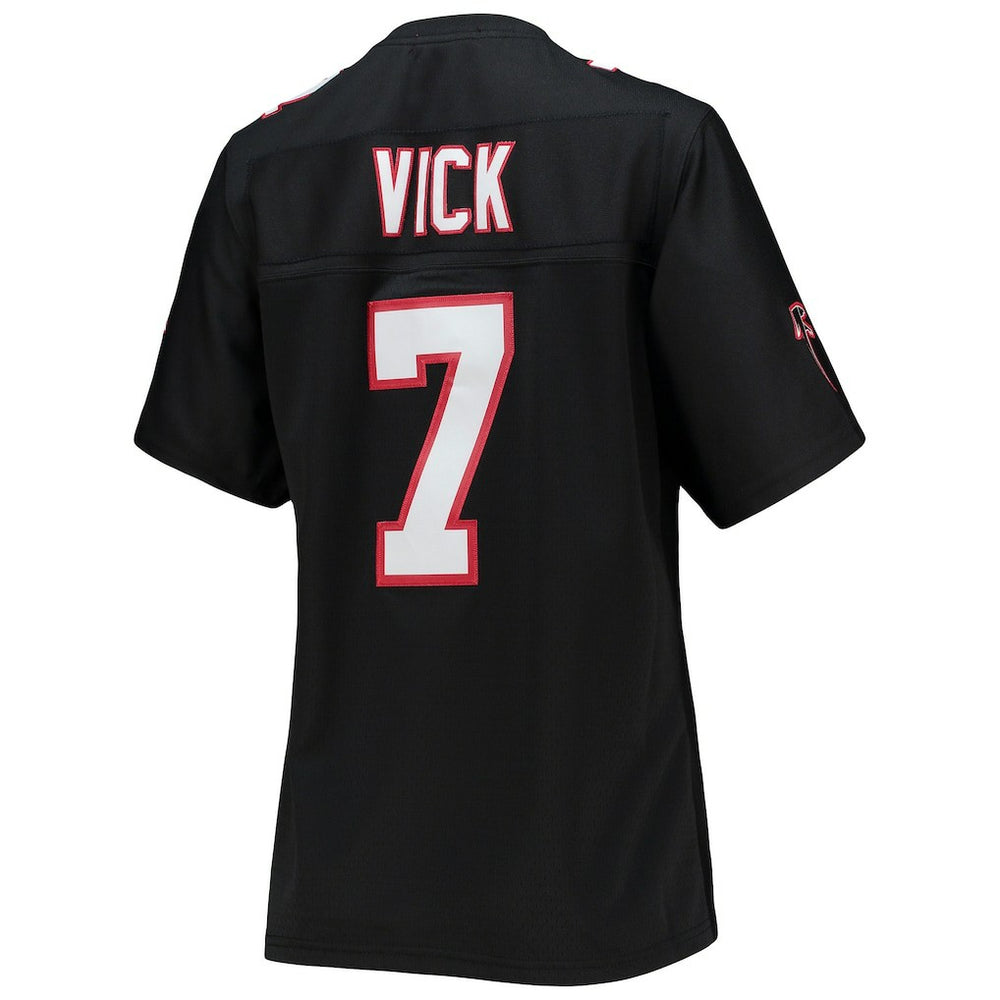 Michael Vick Atlanta Falcons Women's Legacy Replica Player Jersey - Black - Mitchell & Ness