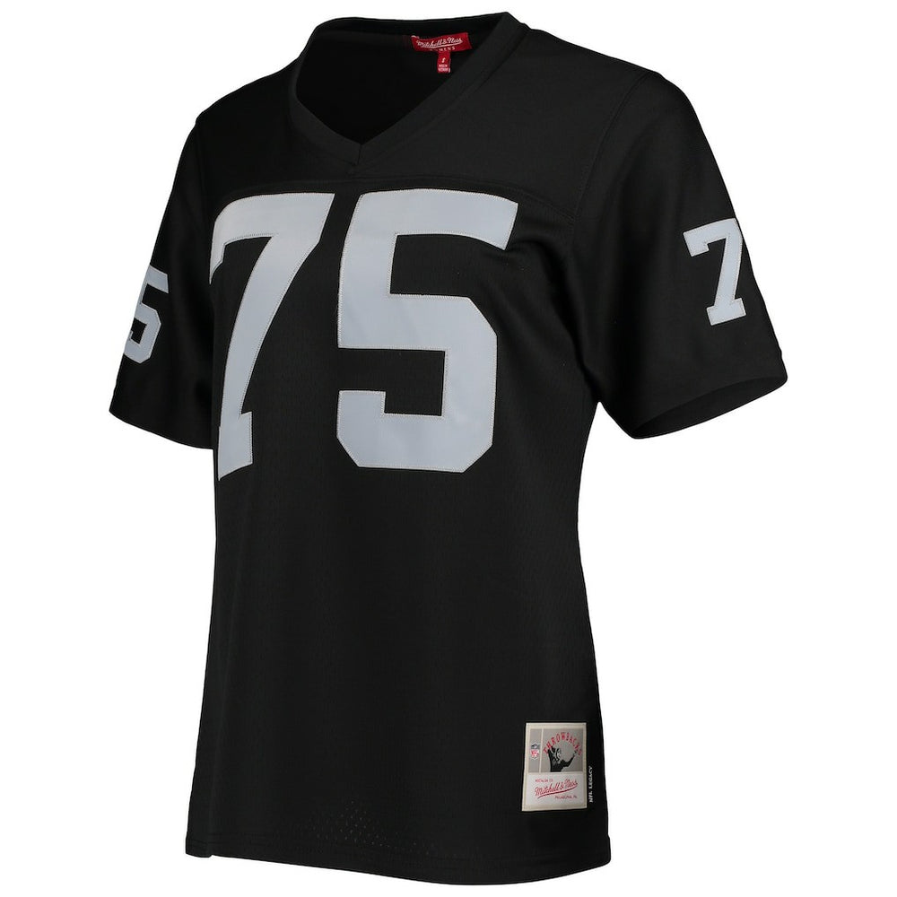 Howie Long Las Vegas Raiders Women's Legacy Replica Player Jersey - Black - Mitchell & Ness