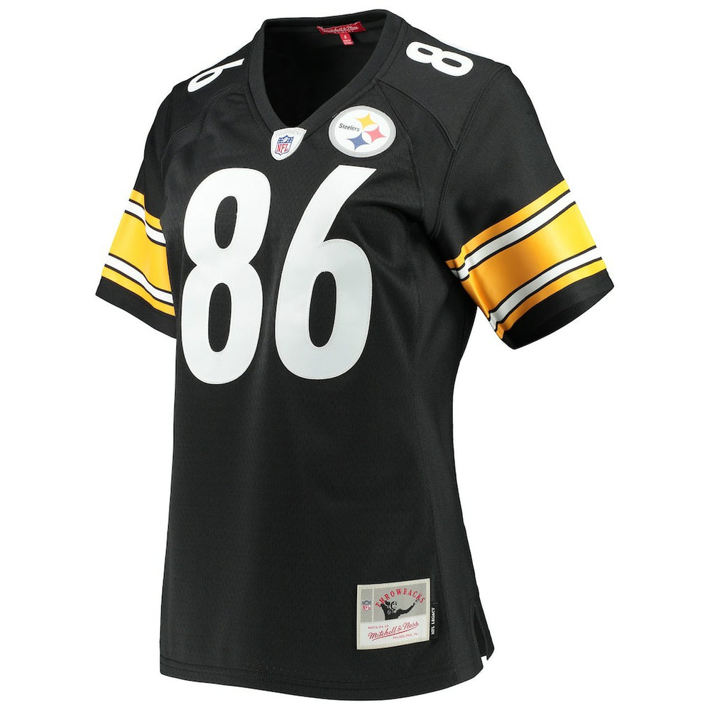 Hines Ward Pittsburgh Steelers Women's Legacy Replica Player Jersey - Black - Mitchell & Ness