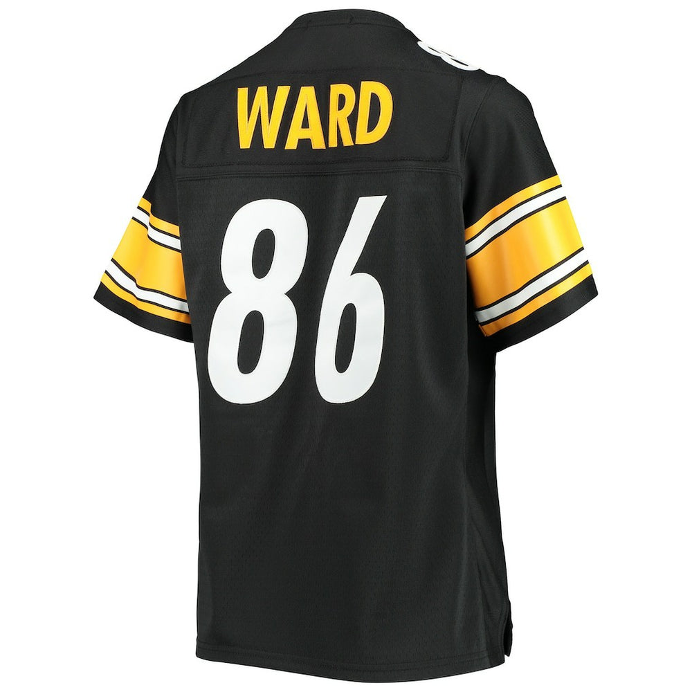 Hines Ward Pittsburgh Steelers Women's Legacy Replica Player Jersey - Black - Mitchell & Ness