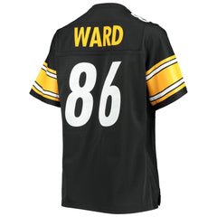 Hines Ward Pittsburgh Steelers Women's Legacy Replica Player Jersey - Black - Mitchell & Ness