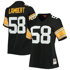 Jack Lambert Pittsburgh Steelers Women's Legacy Replica Player Jersey - Black - Mitchell & Ness