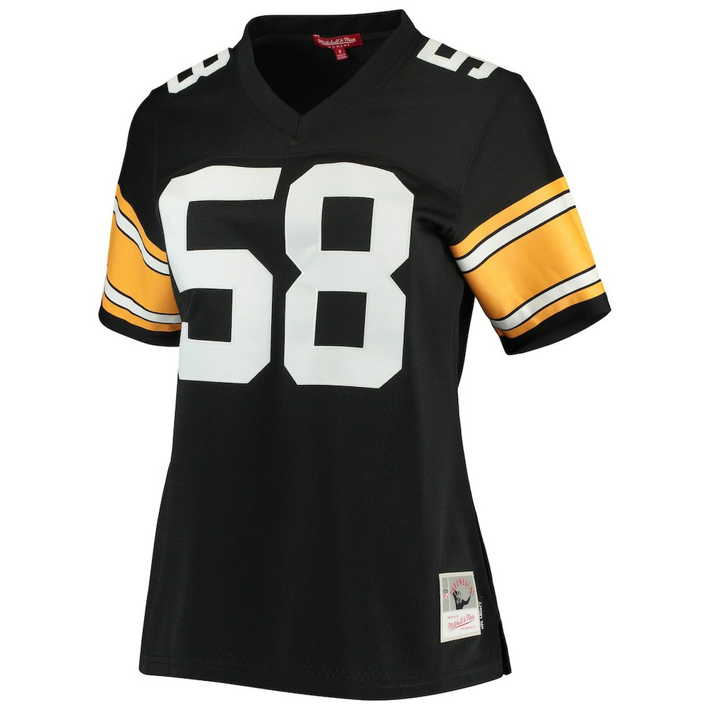 Jack Lambert Pittsburgh Steelers Women's Legacy Replica Player Jersey - Black - Mitchell & Ness