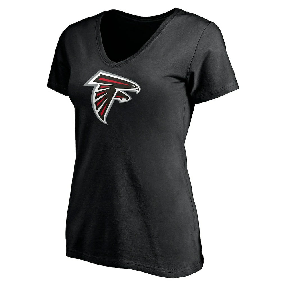 Kyle Pitts Atlanta Falcons Women's Player Icon Name & Number V-Neck T-Shirt - Black - Fanatics