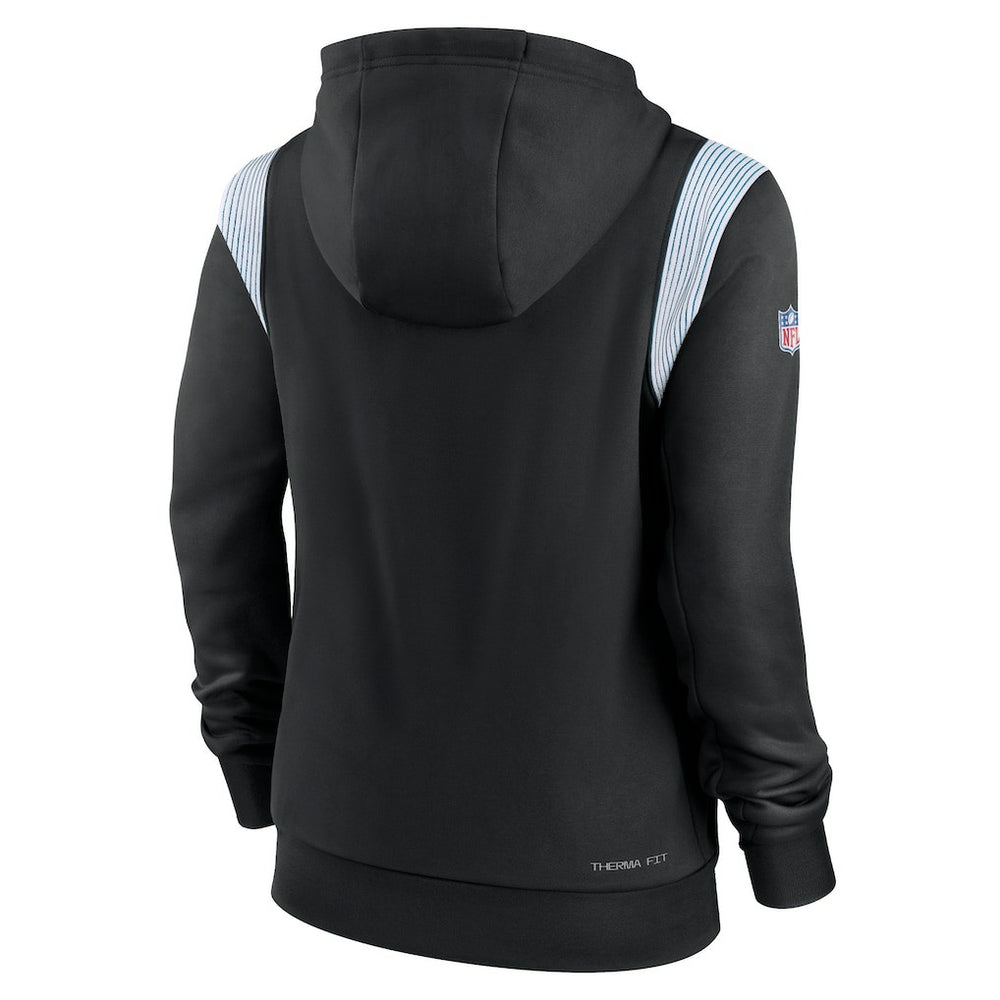 Carolina Panthers Women's Sideline Stack Performance Pullover Hoodie - Black - Nike