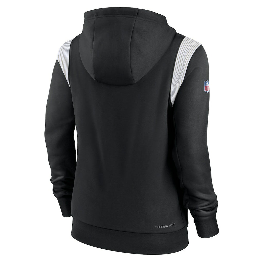 New Orleans Saints Women's Sideline Stack Performance Pullover Hoodie - Black - Nike