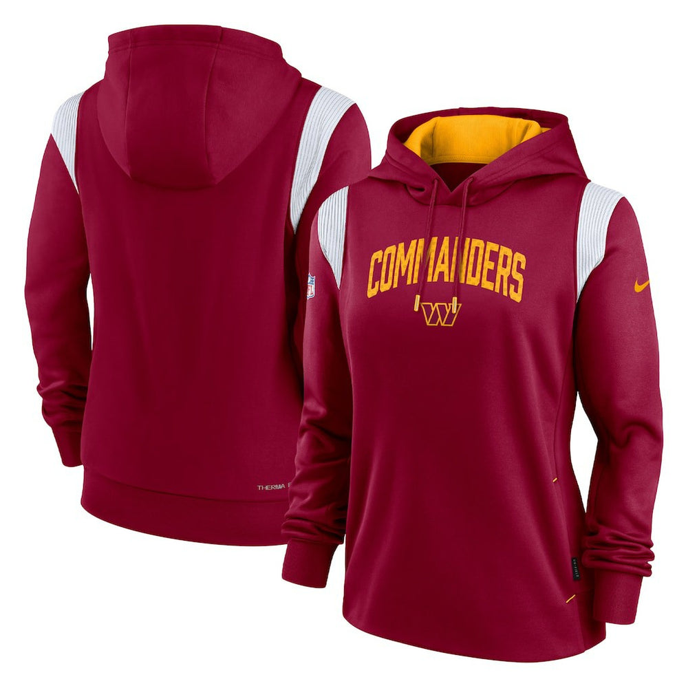 Washington Commanders Women's Sideline Stack Performance Pullover Hoodie - Burgundy - Nike