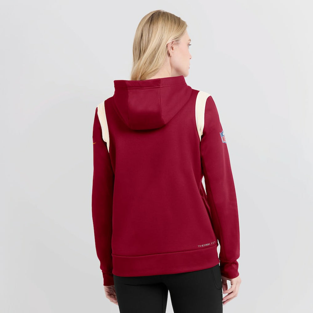 Washington Commanders Women's Sideline Stack Performance Pullover Hoodie - Burgundy - Nike