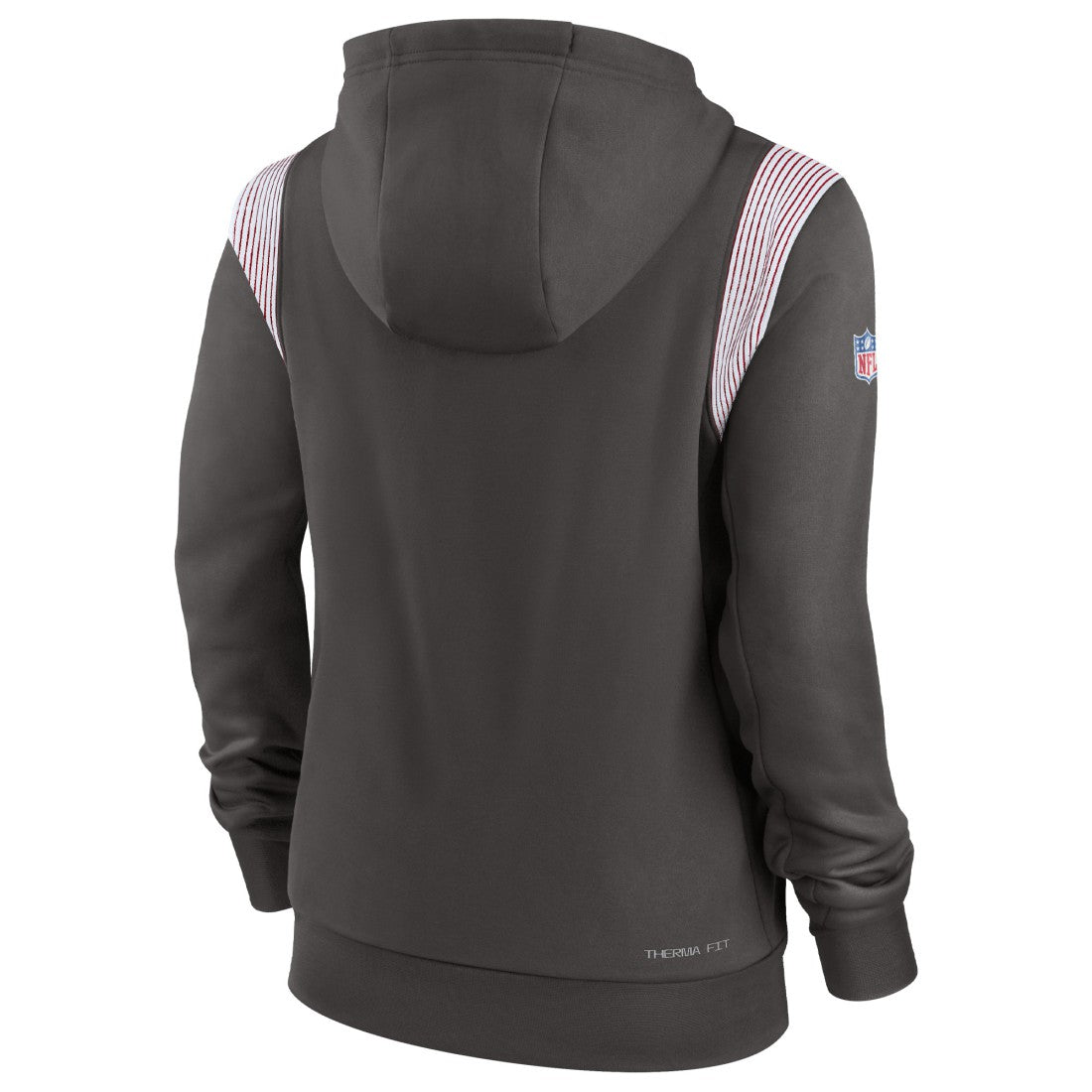 Tampa Bay Buccaneers Women's Sideline Stack Performance Pullover Hoodie - Pewter - Nike