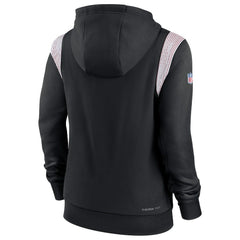 Atlanta Falcons Women's Sideline Stack Performance Pullover Hoodie - Black - Nike