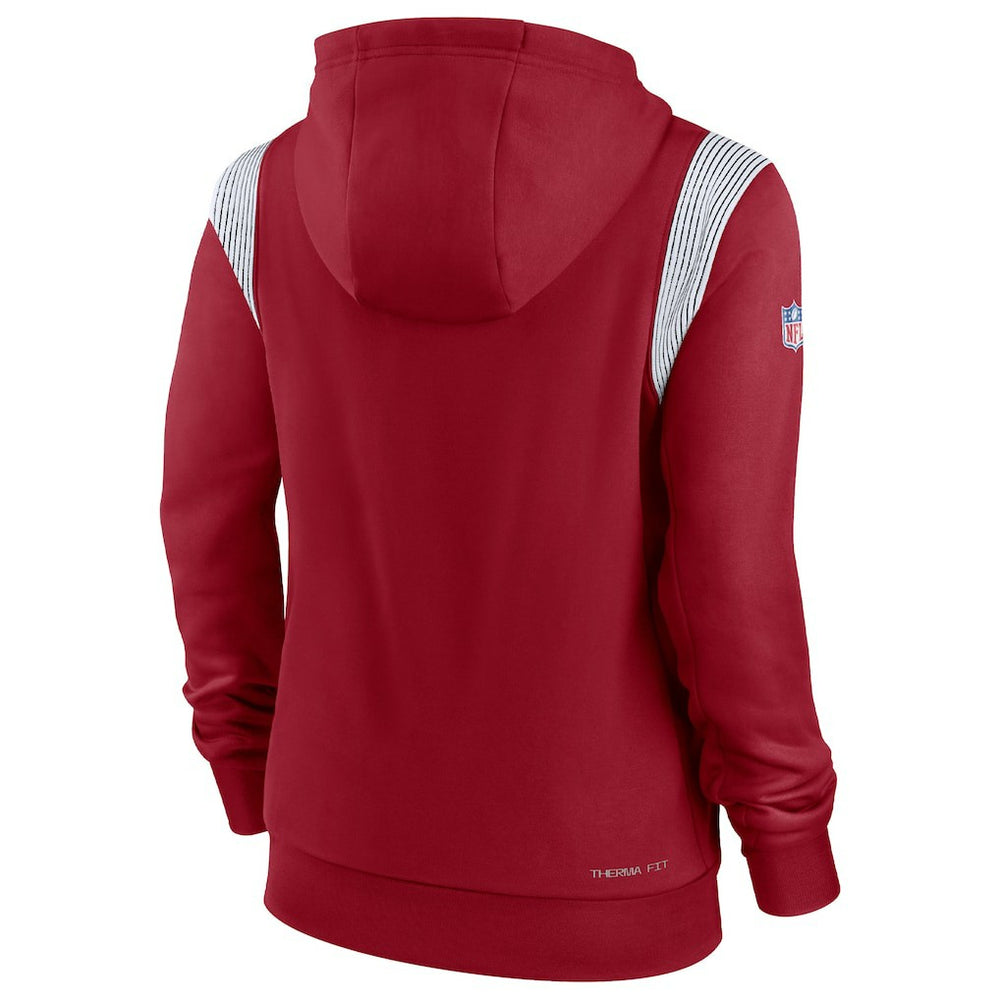 Arizona Cardinals Women's Sideline Stack Performance Pullover Hoodie - Cardinal - Nike
