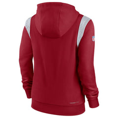 Arizona Cardinals Women's Sideline Stack Performance Pullover Hoodie - Cardinal - Nike
