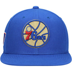 Mitchell & Ness Philadelphia 76ers 50th Anniversary Snapback Hat Royal