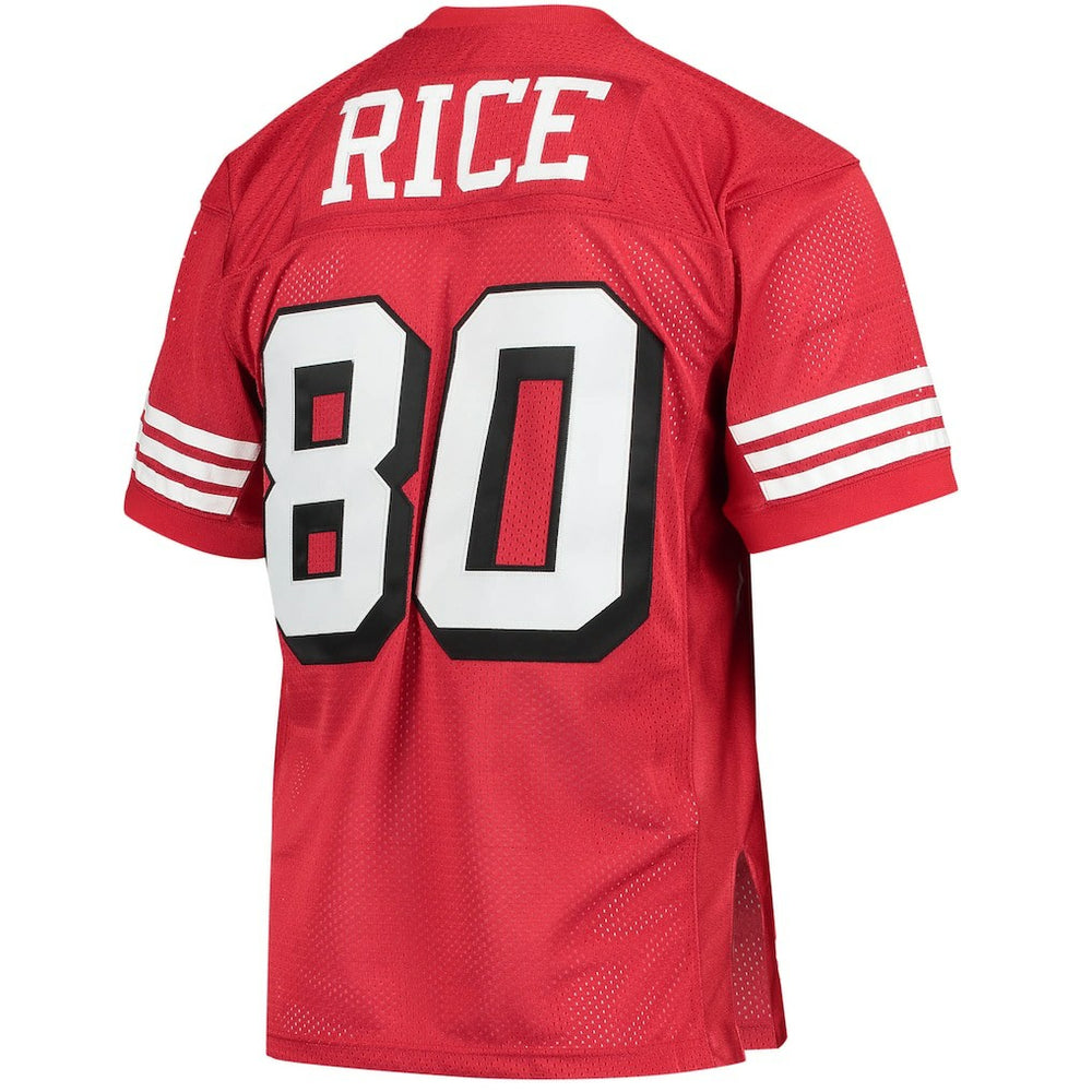 Jerry Rice San Francisco 49ers 1994 Authentic Throwback Retired Player Jersey - Scarlet - Mitchell & Ness