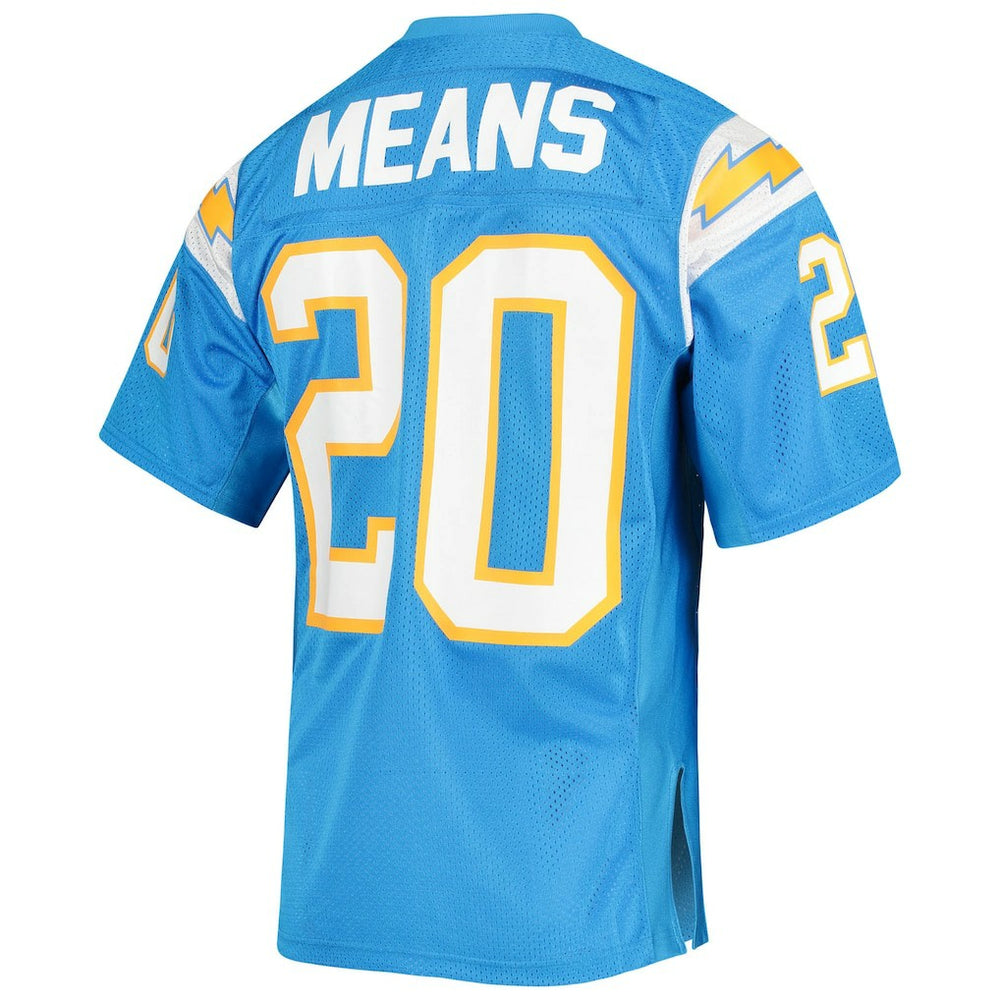 Natrone Means Los Angeles Chargers 1994 Authentic Throwback Retired Player Jersey - Powder Blue - Mitchell & Ness