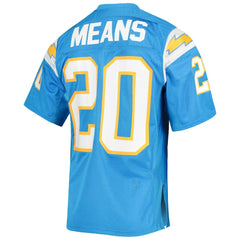 Natrone Means Los Angeles Chargers 1994 Authentic Throwback Retired Player Jersey - Powder Blue - Mitchell & Ness