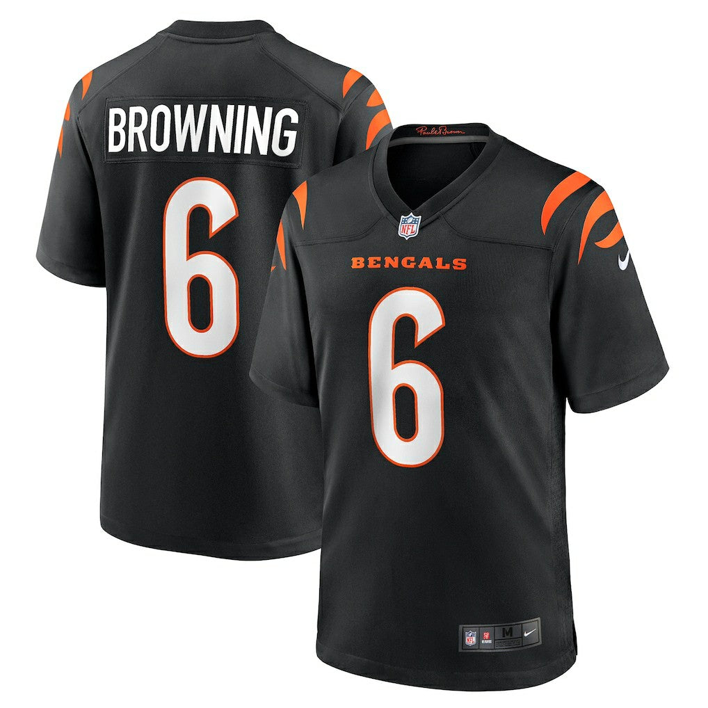 Jake Browning Cincinnati Bengals Game Jersey - Black - Nike