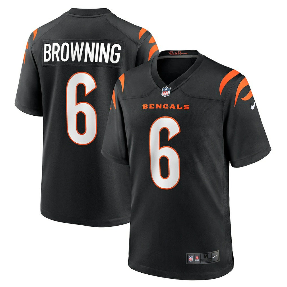 Jake Browning Cincinnati Bengals Game Jersey - Black - Nike