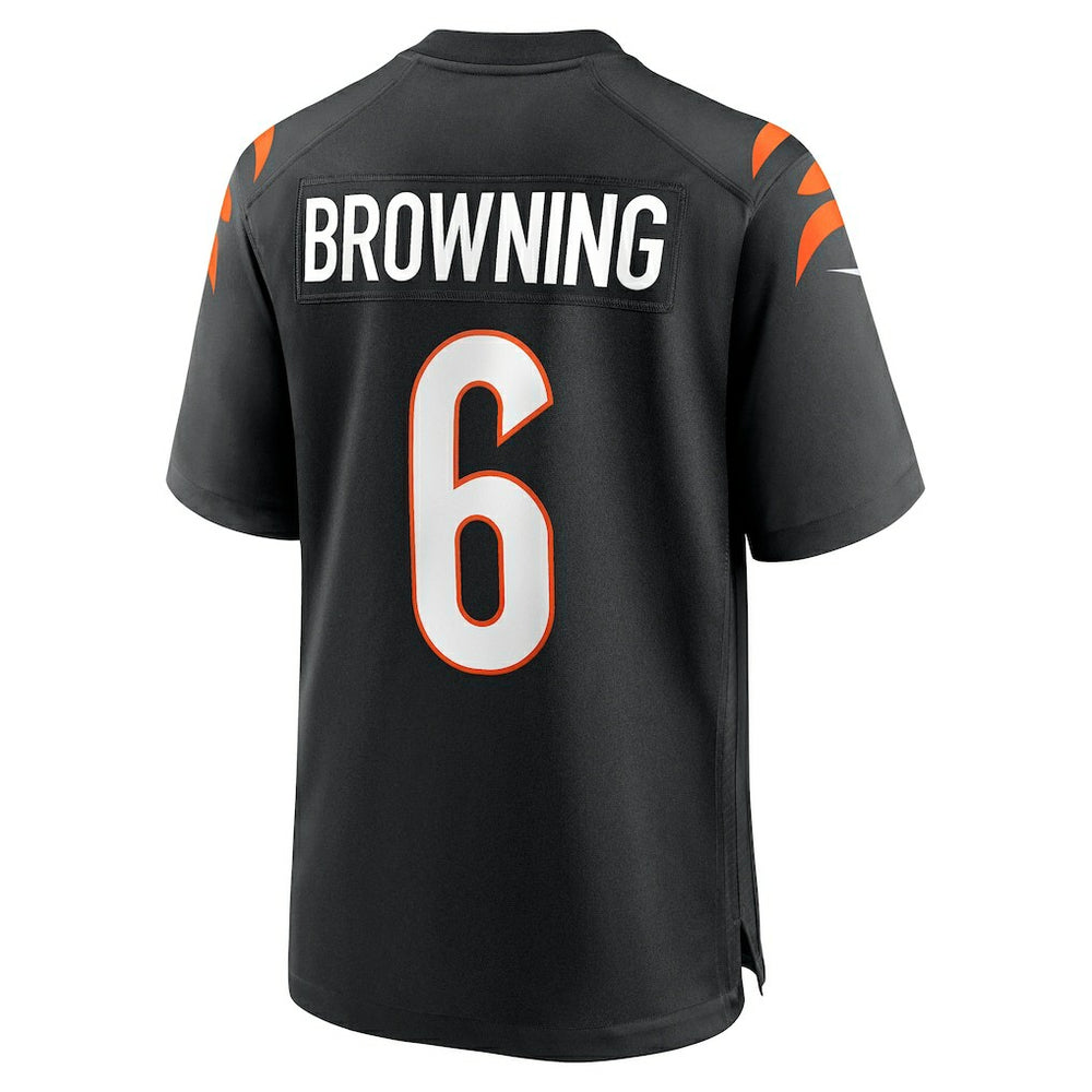 Jake Browning Cincinnati Bengals Game Jersey - Black - Nike