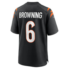 Jake Browning Cincinnati Bengals Game Jersey - Black - Nike