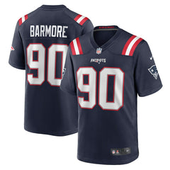 Christian Barmore New England Patriots Player Game Jersey - Navy - Nike