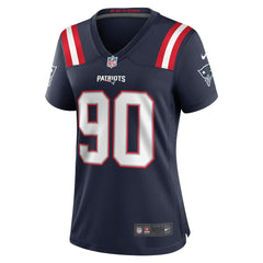 Christian Barmore New England Patriots Women's Game Jersey - Navy - Nike