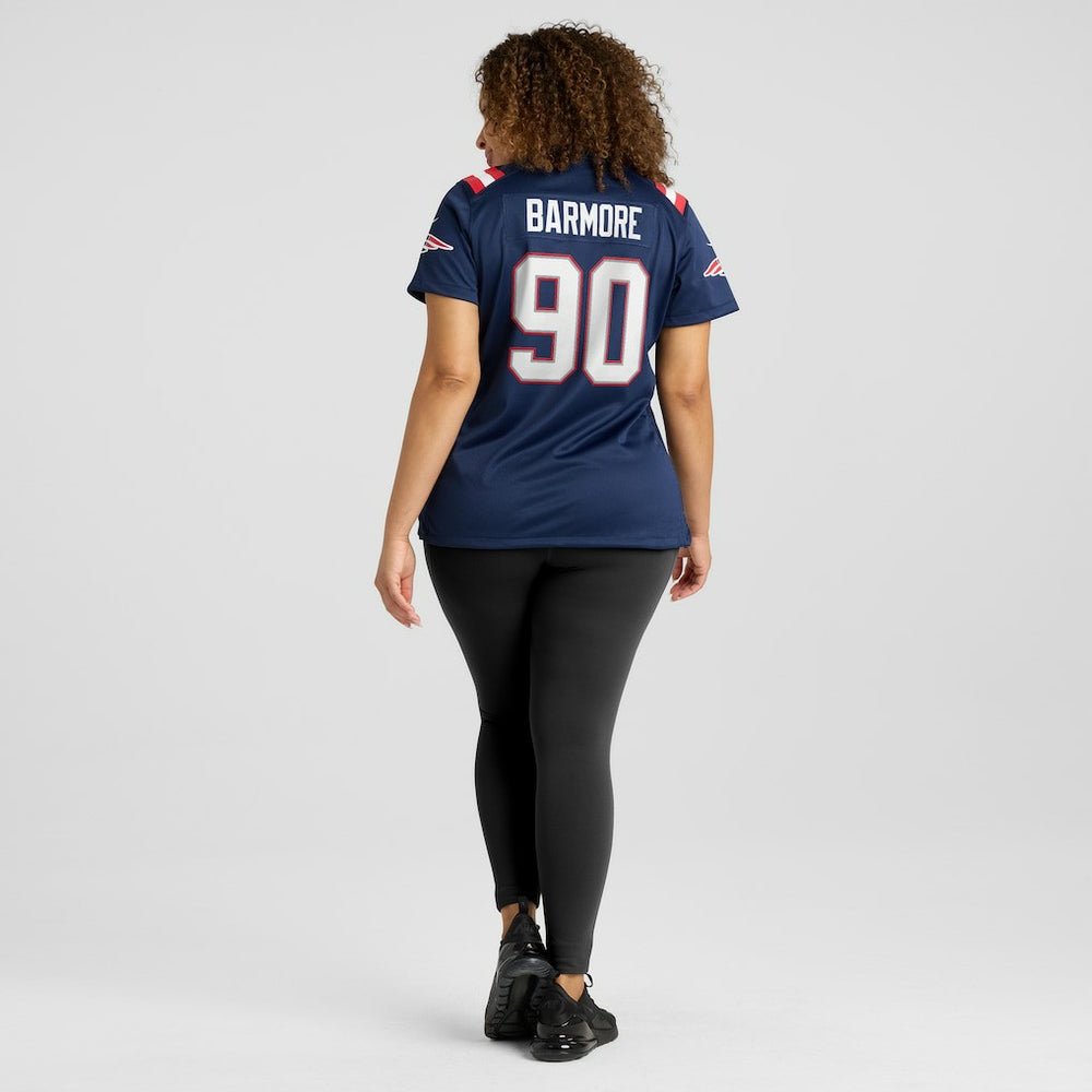 Christian Barmore New England Patriots Women's Game Jersey - Navy - Nike