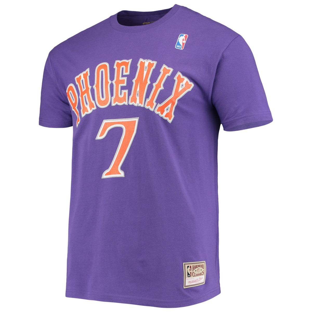 Mitchell & Ness Kevin Johnson Phoenix Suns Hardwood Classics Stitch Name & Number T-Shirt Purple