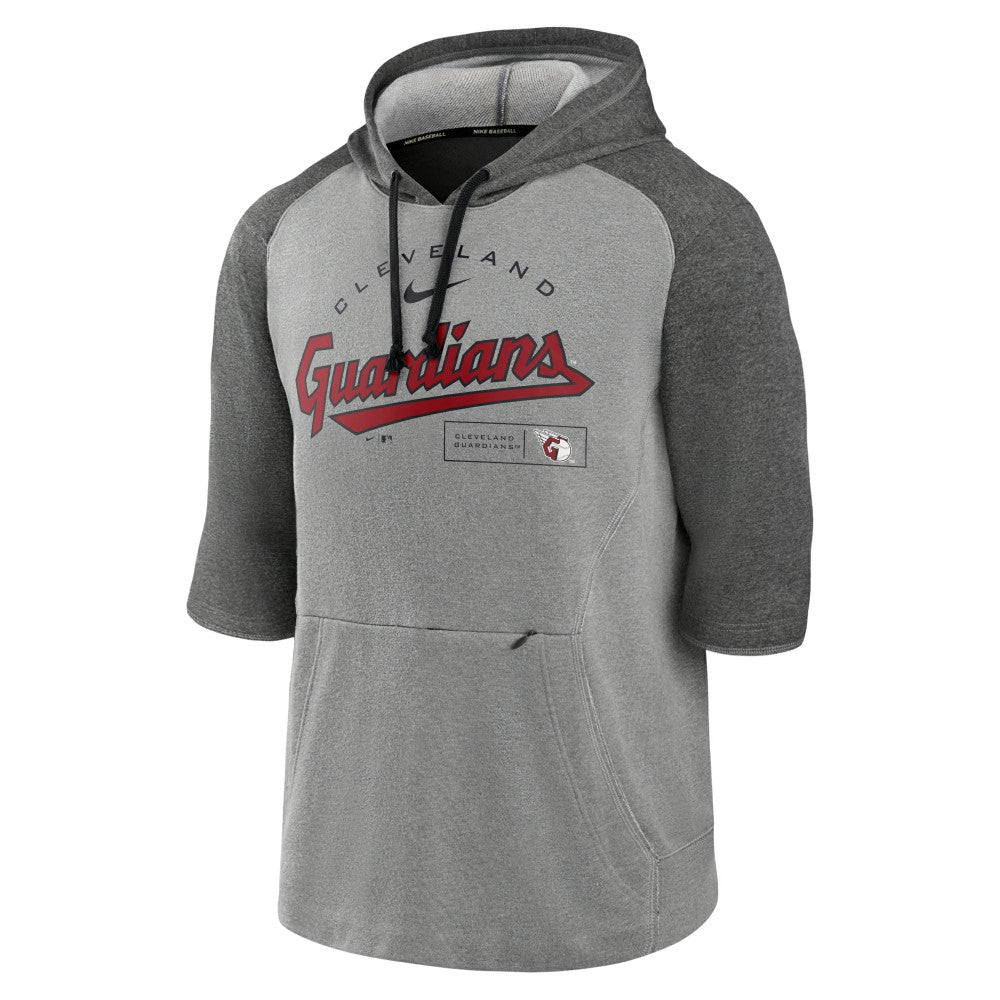 Cleveland Guardians Nike Team Modern Arch 3/4 Sleeve Pullover Hoodie Outlet
