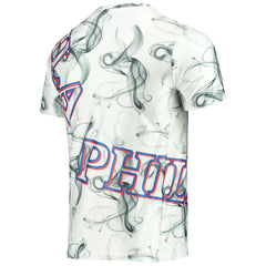 Philadelphia 76ers FISLL Asymmetric Bold Smoke T-Shirt White/Black