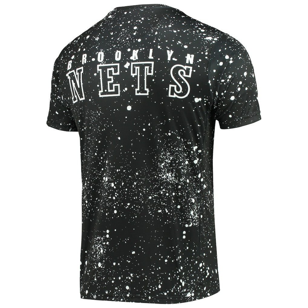 Brooklyn Nets FISLL Splatter Print T-Shirt Black